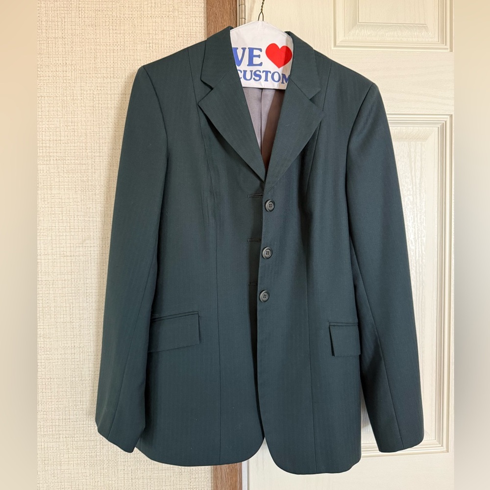 Women’s hunt seat show coat - green - size 12T